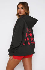 Lucky Charms Oversized Hoodie Charcoal