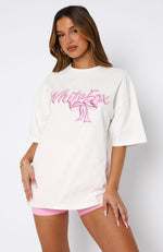Protecting What's Mine Oversized Tee White