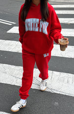 Decade Classics Varsity Sweatpants Red