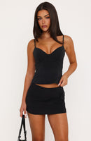 Take A Stance Mini Skort Black