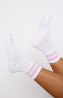 Grounded Socks White/Pink