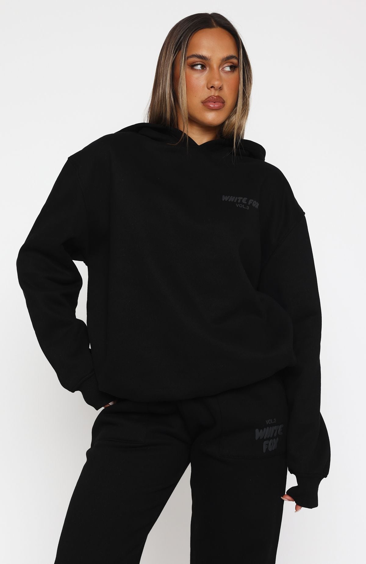 Offstage Hoodie Onyx | White Fox Boutique US