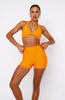 Keep Up High Waisted Shorts 4" Papaya