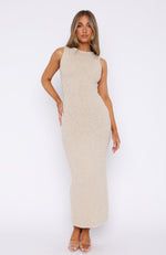 Have Your Attention Maxi Dress Stone