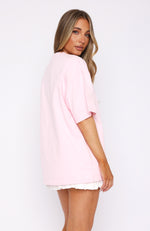 Bloom For You Oversized Tee Pink