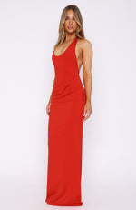 Gemini Baby Maxi Dress Red