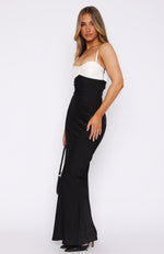 Think Of Me Maxi Dress Black/Off White