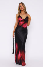 Over My Head Maxi Dress Noir Blush