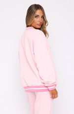 Taking A Break Oversized Sweater Pink