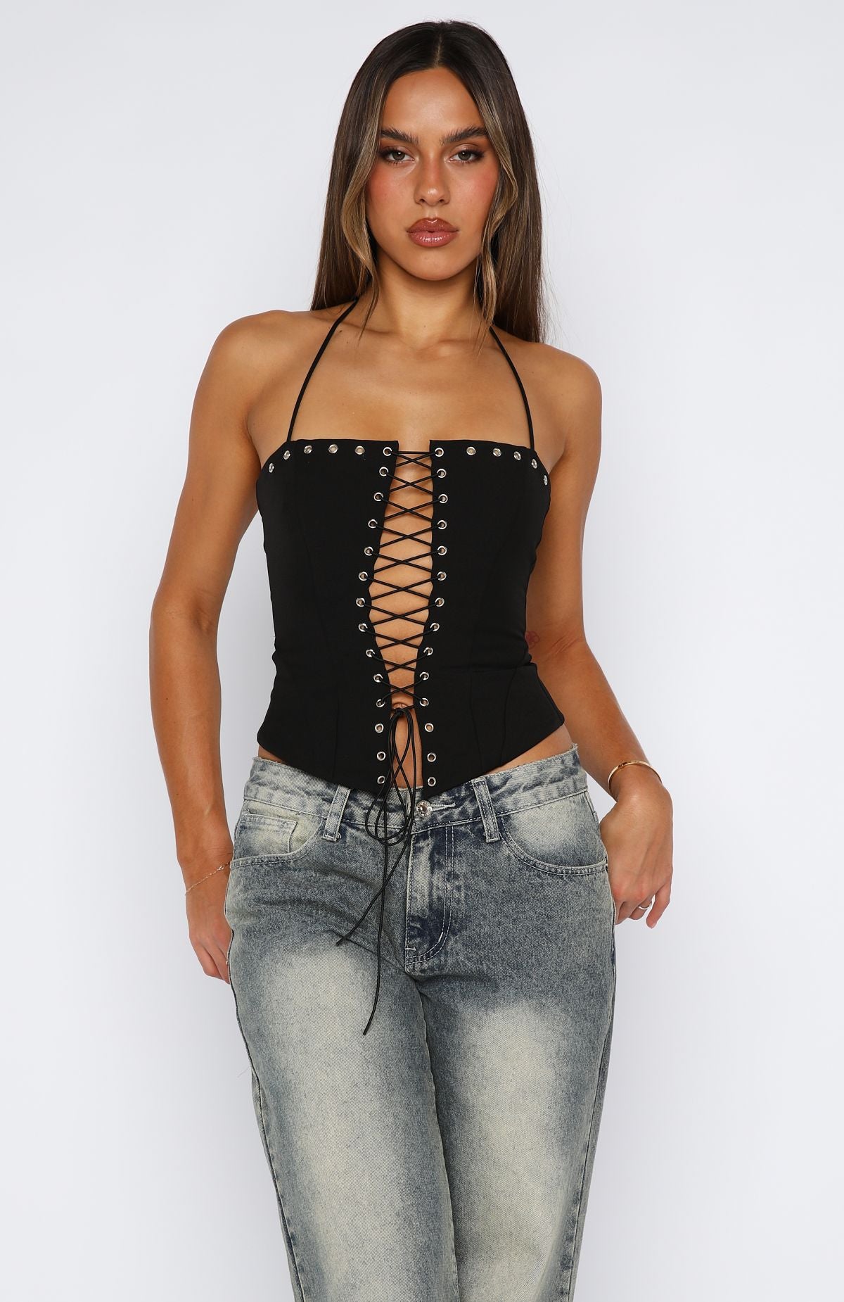 Make You My Lover Bustier Black | White Fox Boutique US