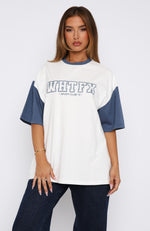 Fearlessly Flying Oversized Tee White