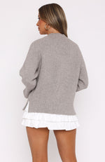 Not Like Us Knit Sweater Taupe