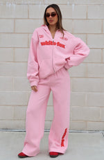 Ready To Go Wide Leg Sweatpants Pink