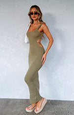 All For Fun Maxi Dress Olive