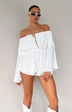 Another Night Playsuit White