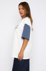 Fearlessly Flying Oversized Tee White