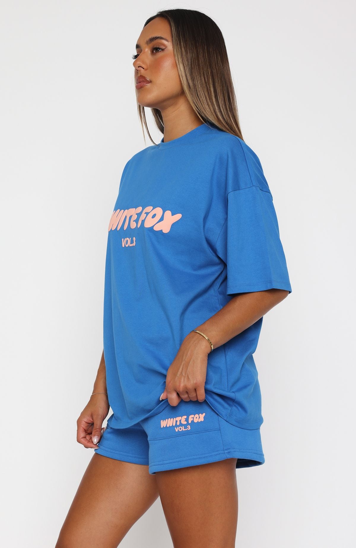 Offstage Oversized Tee Azure | White Fox Boutique US