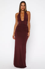 Say What You Feel Halter Maxi Dress Burgundy Say What You Feel Halter Maxi Dress Burgundy