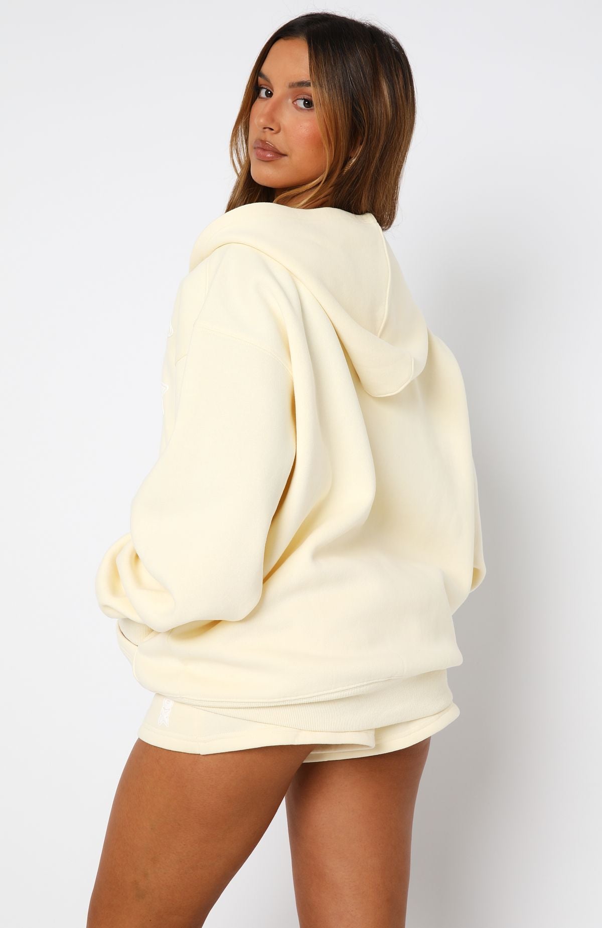 Ready To Go Zip Front Hoodie Lemon | White Fox Boutique US