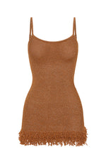 Keeping Me Awake Knit Mini Dress Orange