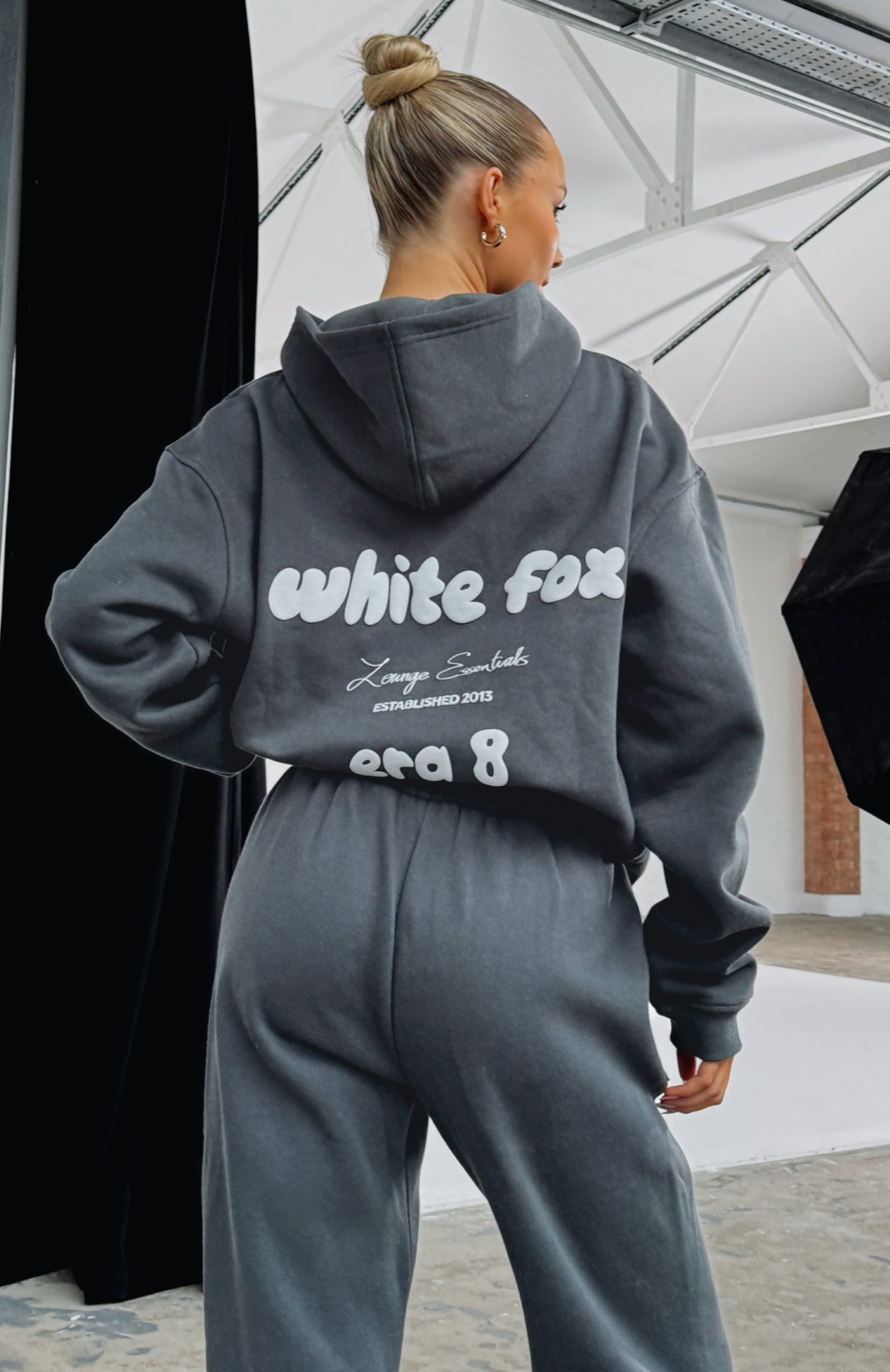 Era 8 Oversized Hoodie Fossil White Fox Boutique US