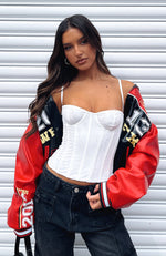 Out Of Here Bomber Jacket Black/Red