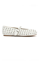 Best Shot Ballet Flats White