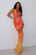 Bets Are Off Maxi Dress Sunset Floral