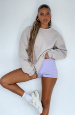 Be In The Moment Oversized Sweater Moon