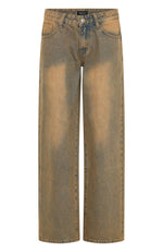 Bring The Style Low Rise Wide Leg Jeans Clay