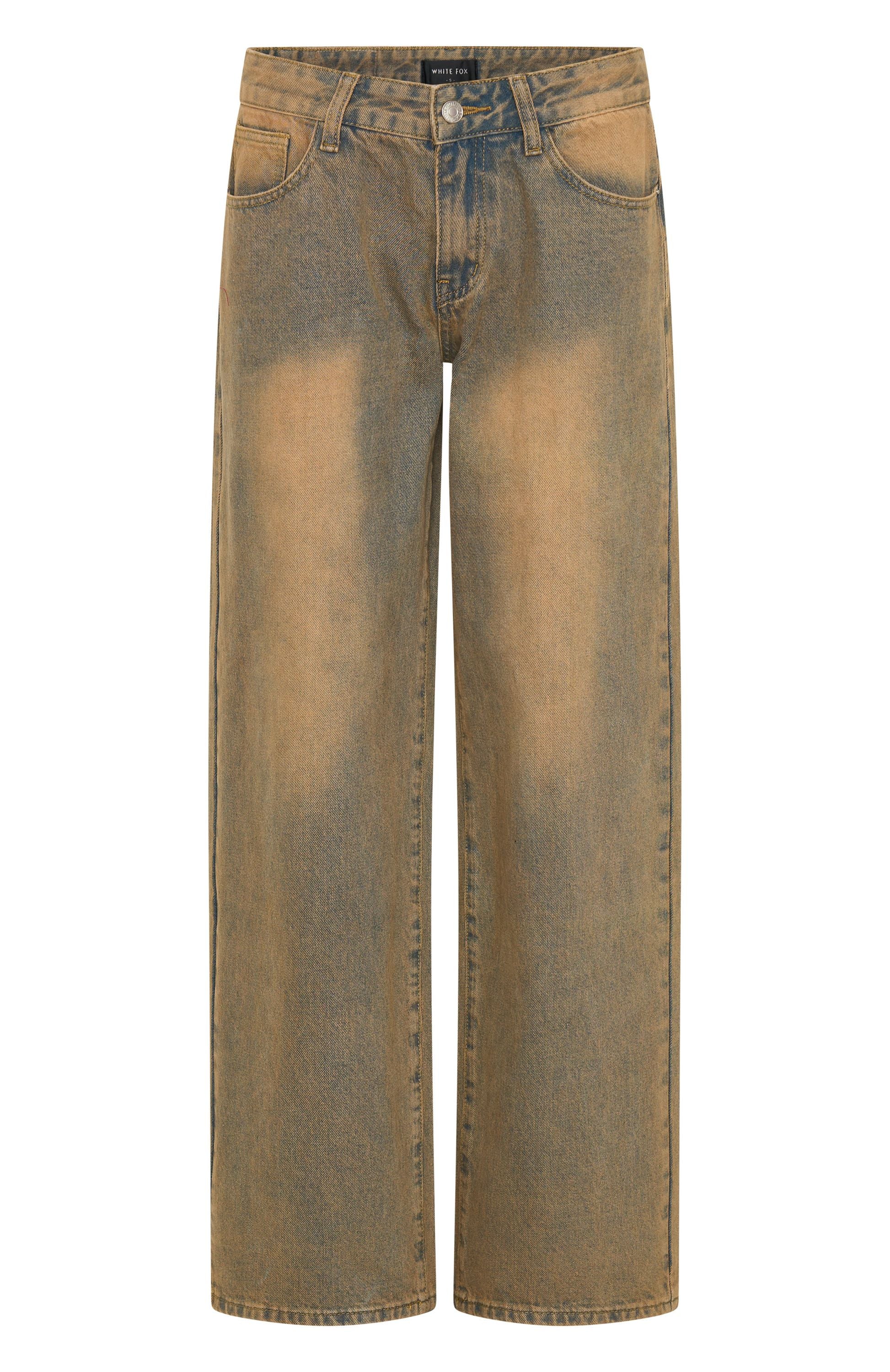 Bring The Style Low Rise Wide Leg Jeans Clay | White Fox