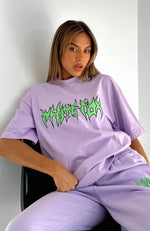 Bring That Energy Oversized Tee Lilac