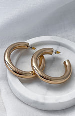 Brunie Hoop Earrings Gold