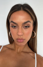 Brunie Hoop Earrings Gold