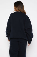 Test Drive Oversized Sweater Dark Navy | White Fox Boutique US