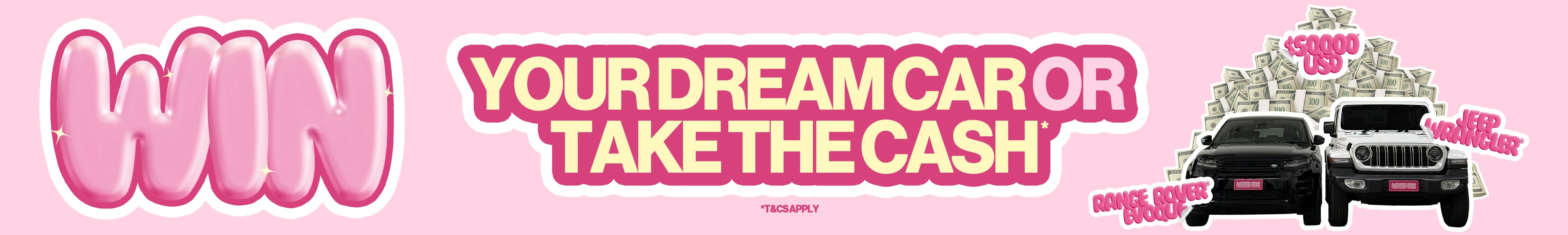 The White Fox dream car or take the cash
