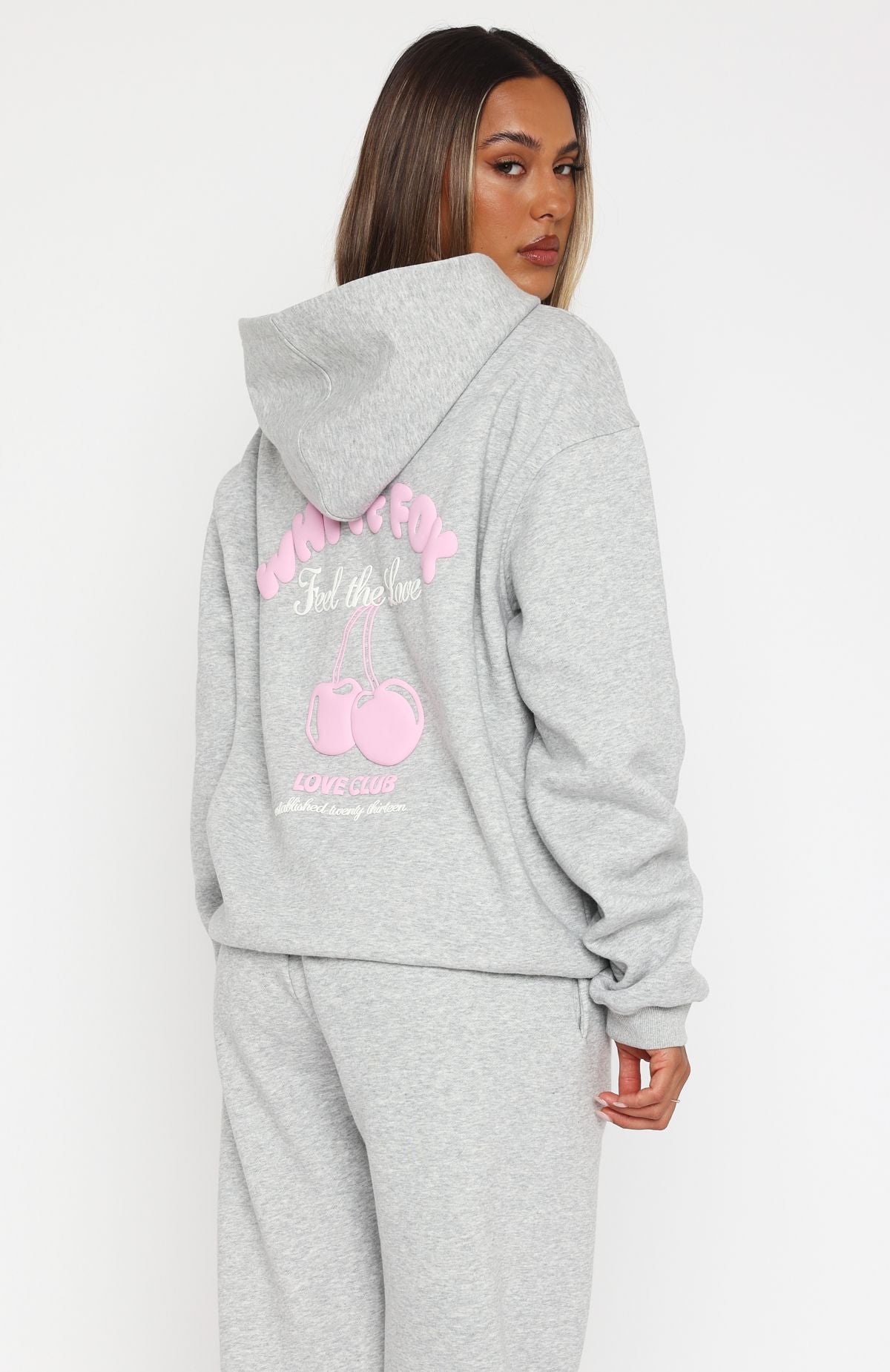 Love Me Tender Oversized Hoodie Dark Grey Marle Love Me Tender Oversized Hoodie Dark Grey Marle