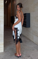 Behind The Light Lace Mini Dress Cream