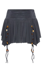 To My Heart Mini Skirt Charcoal