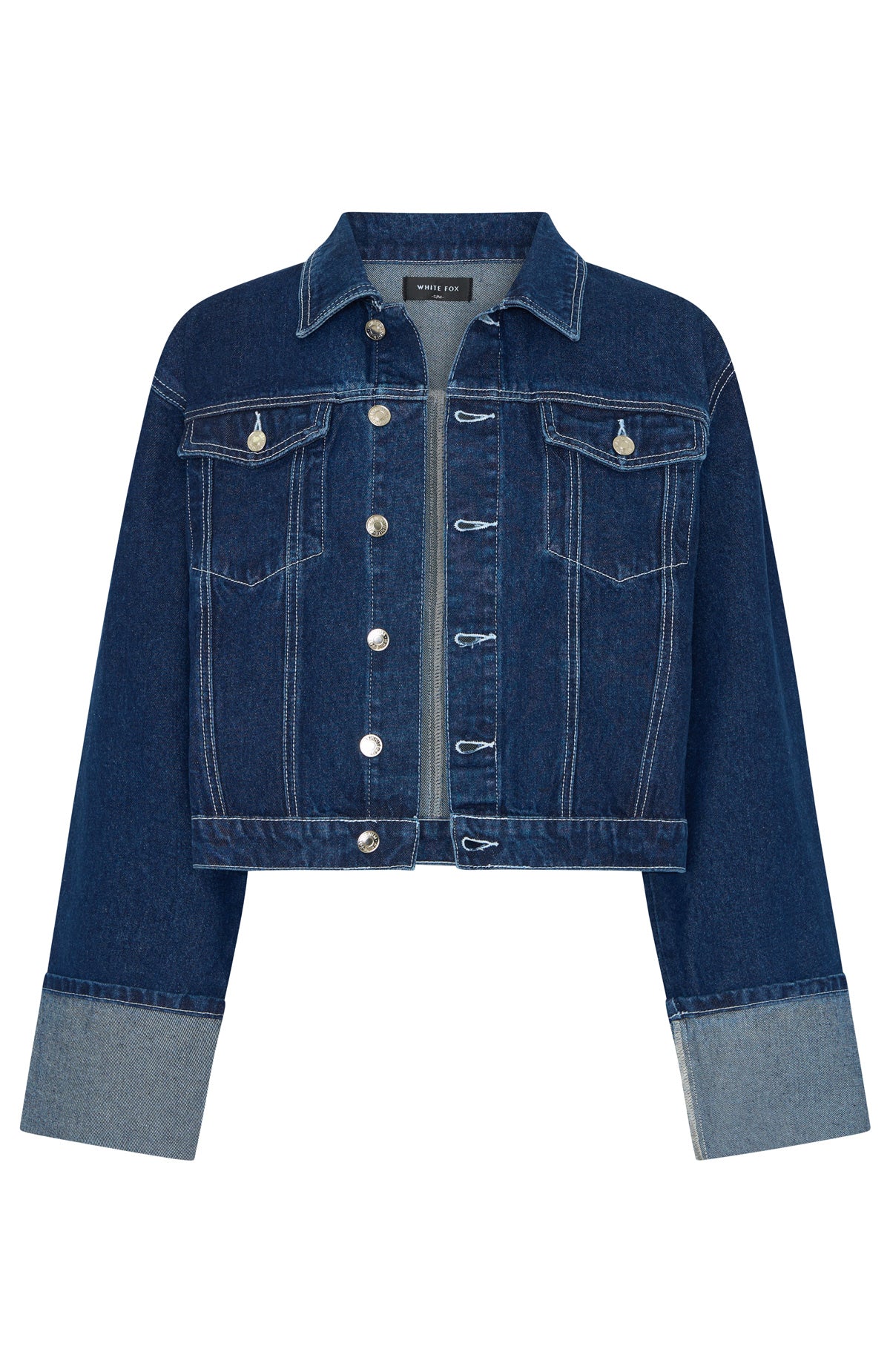 ⭐︎chiili Denim Jacket Charlotte Denim Jacket Dark Indigo | White Fox Boutique US