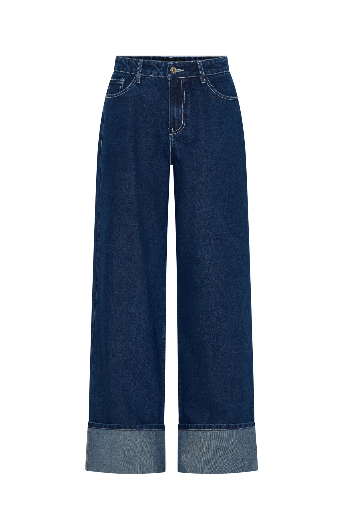 【SCENERITY】Carol Wide Jeans Carol High Rise Cropped Jeans - Dark Indigo – Universal Standard