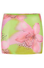 Coastal Breeze Mini Skirt Lime Tropics