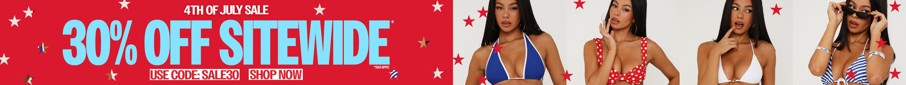 4th July 30% Off