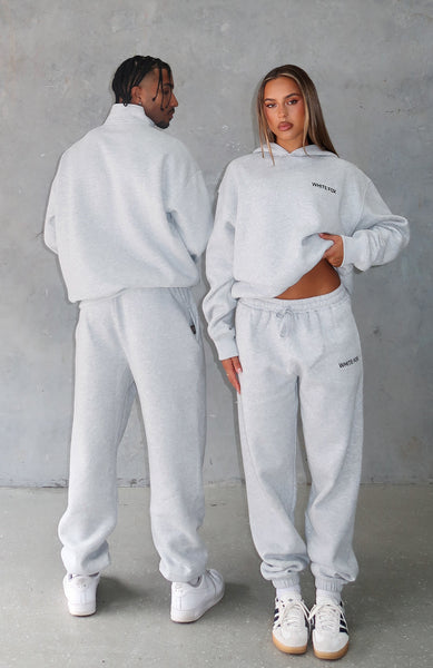 Core Classic Sweatpants Dark Grey Marle | White Fox Boutique US