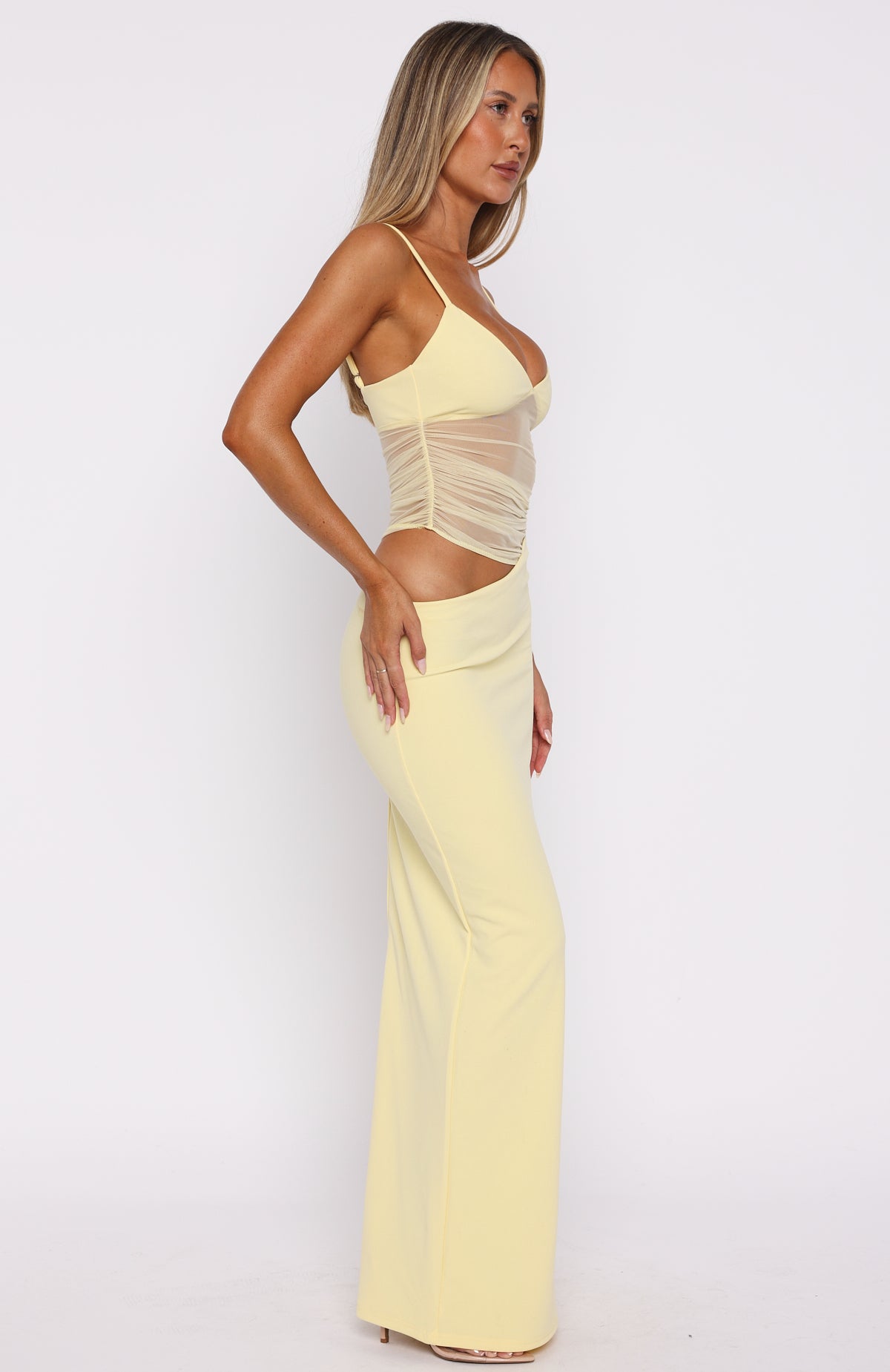Call Me Up Maxi Dress Lemon | White Fox Boutique US