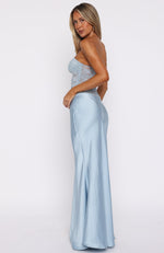 Fall In Love With You Strapless Maxi Dress Sky Blue Fall In Love With You Strapless Maxi Dress Sky Blue