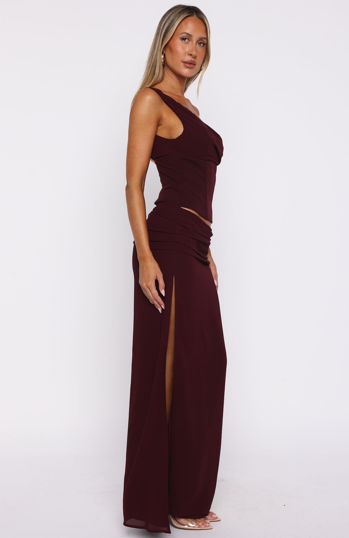 Unavailable Energy Maxi Dress Burgundy Unavailable Energy Maxi Dress Burgundy