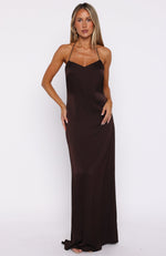 little bit dramatic maxi dress dark chocolate Amore Maxi Dress Dark Chocolate