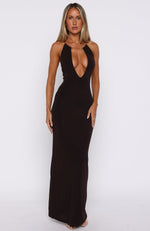 gloria coelho corselet regata maxi dress Cute Without Apology Halter Maxi Dress Chocolate