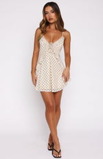 Can't Resist You Mini Dress Cream/Choc Polka Dot | White Fox Boutique US Can't Resist You Mini Dress Cream/Choc Polka Dot | White Fox Boutique US